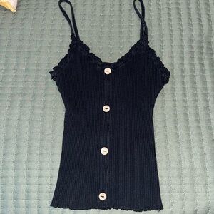 ⚡️DEREK HEART Black Tank